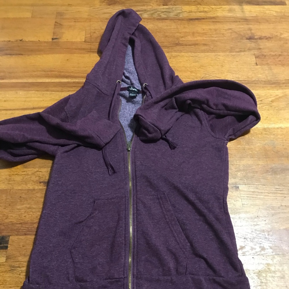 Purple zip up hoodie